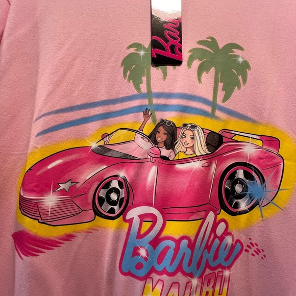 Barbie NWT Youth XL Pink Malibu graphic tee - Picture 2 of 3